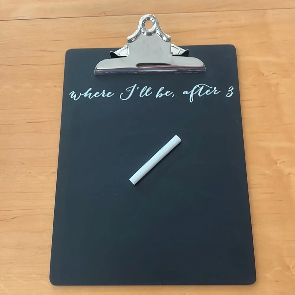 Hold Everything Hanging Clipboard System - “Where I’ll be, after 3” - Set of 3